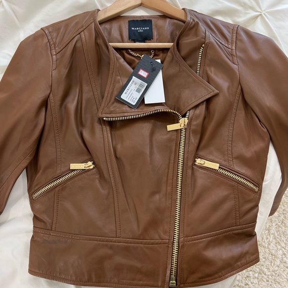 Marciano by Guess Rylee Leather Jacket - Picture 1 of 3